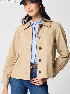 J. Crew Short Utility Trench Coat